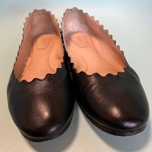 Chloe Lauren Scallop Ballet Flats